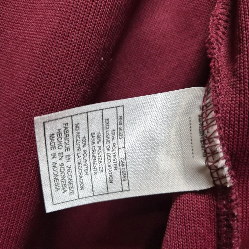 Nike IUPUI Jaguars Full Zip Track Jacket Mens Large‎ Maroon NikeFIT Dry